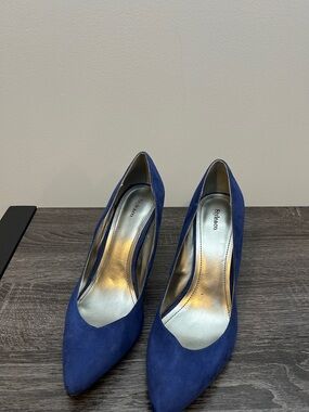 Style & Co. Blue Suede Pointed-Toe Pumps